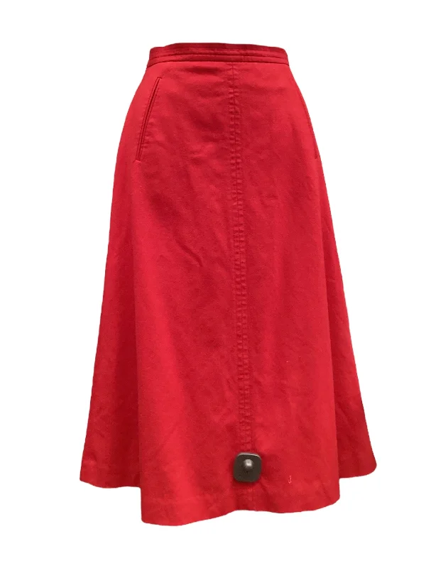 Easy Wardrobe Skirt Maxi By Talbots In Red, Size: 10