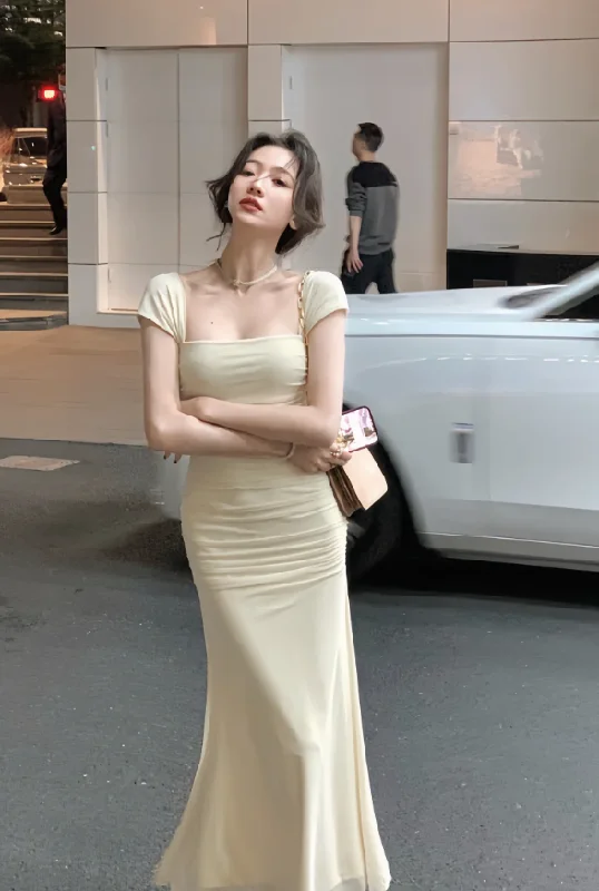 Modern Looks Women Elegant New Fashion Evening Party Vestidos Vintage Bodycon Midi Dresses        S5403