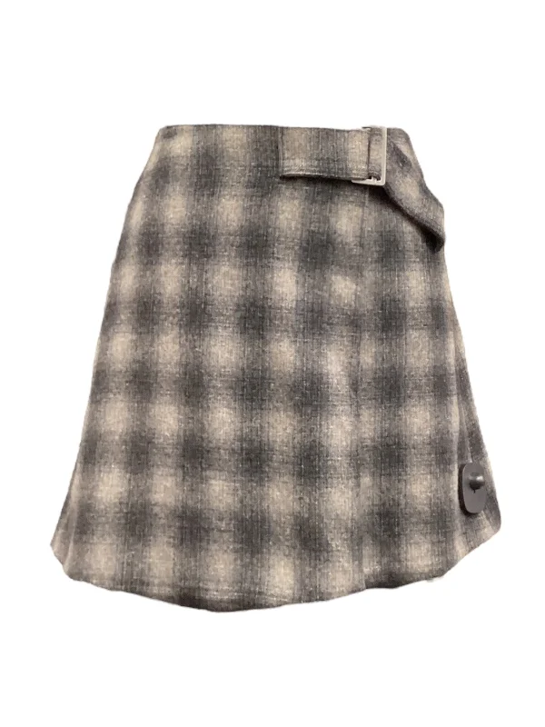 Comfy Fabrics Skirt Mini & Short By Madewell In Plaid Pattern, Size: 4