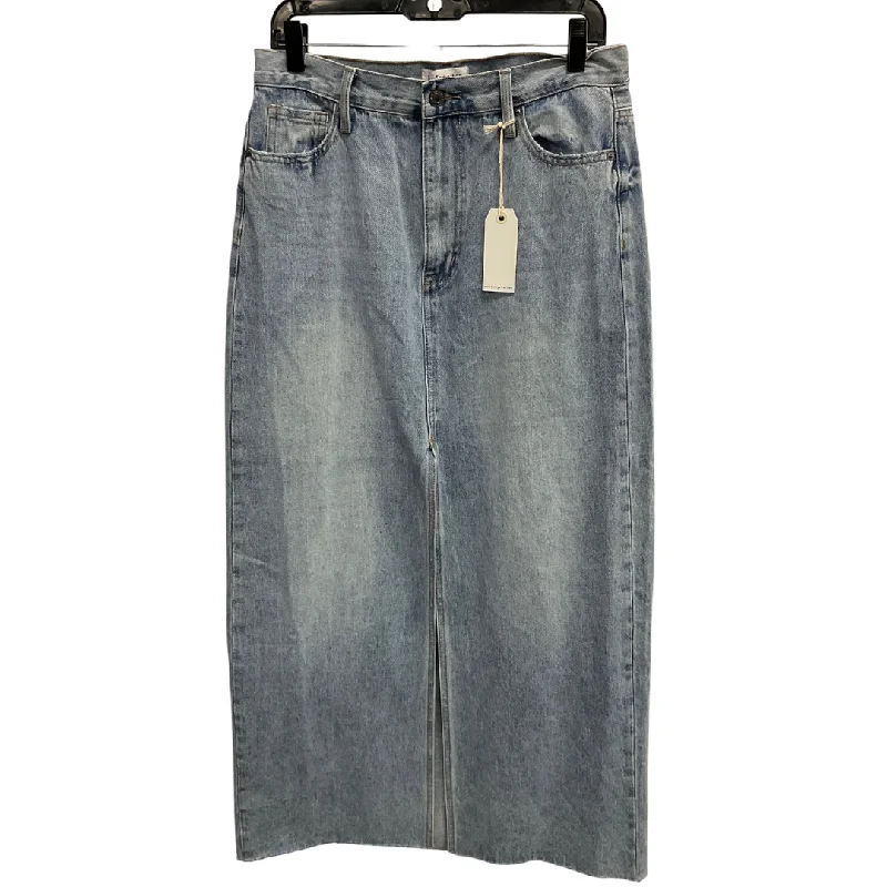 Everyday Style Skirt Maxi By By Together In Blue Denim, Size: L