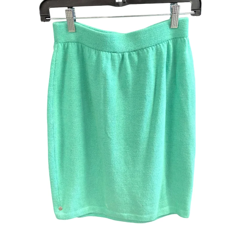 Cool Layers Skirt Designer By St John Collection In Green, Size: 4