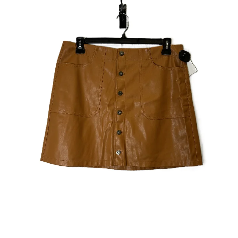 Modern Looks Skirt Mini & Short By Jessica Simpson In Brown, Size: Xl