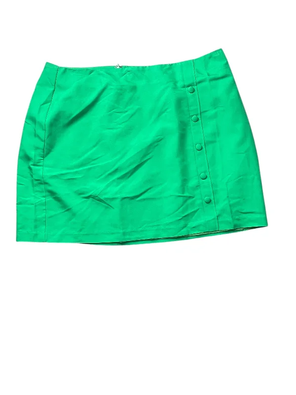 Chic Style Skirt Midi By Eloquii In Green, Size: 16