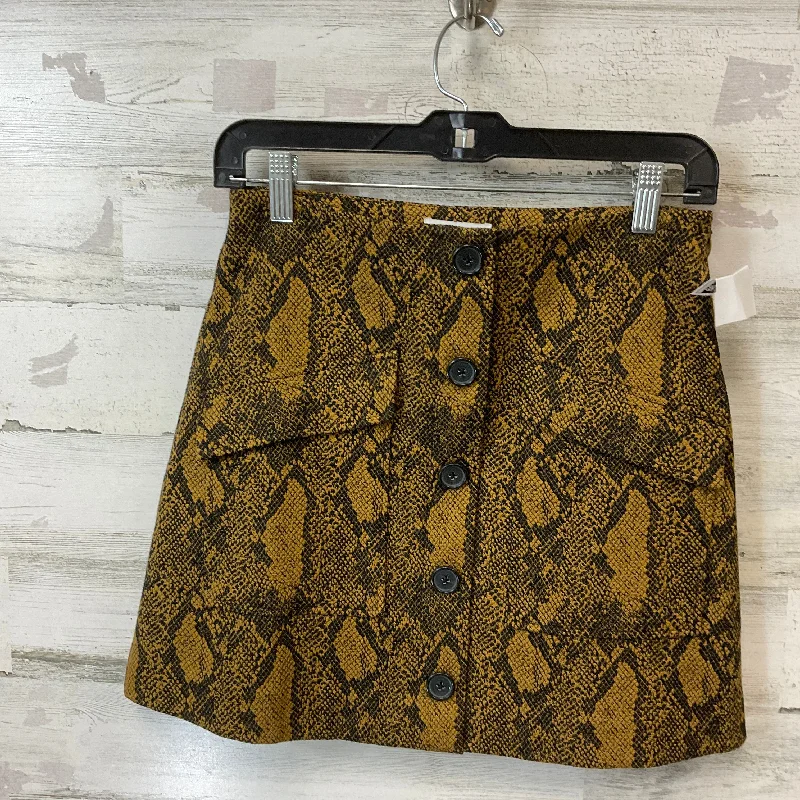 Romantic Tenderness Skirt Mini & Short By Joie In Snakeskin Print, Size: 4