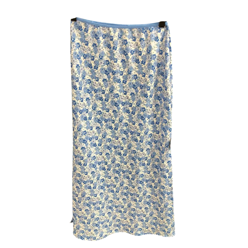 Versatile Clothing Skirt Maxi By Vintage Blues In Floral Print, Size: M