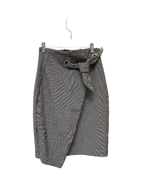 Daily Comfort Skirt Midi By H&m In Black & White, Size: 8
