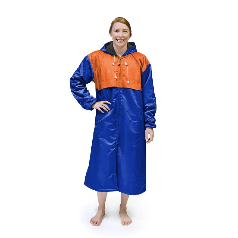 Soft Materials Q Royal & Orange Solid Swim Parka