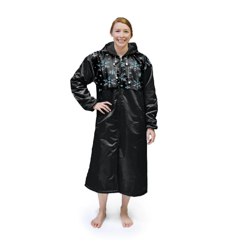 Simple Style Snow flakes Swim Parka