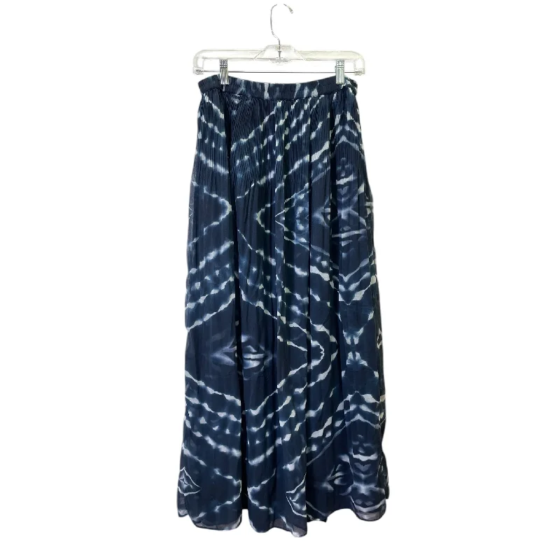 Chic and Cozy Skirt Maxi By Chicos In Blue & White, Size:6