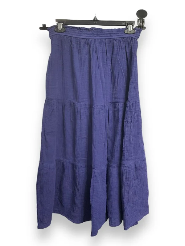 Cozy Fits Skirt Maxi By Marine Layer In Blue, Size: Xl