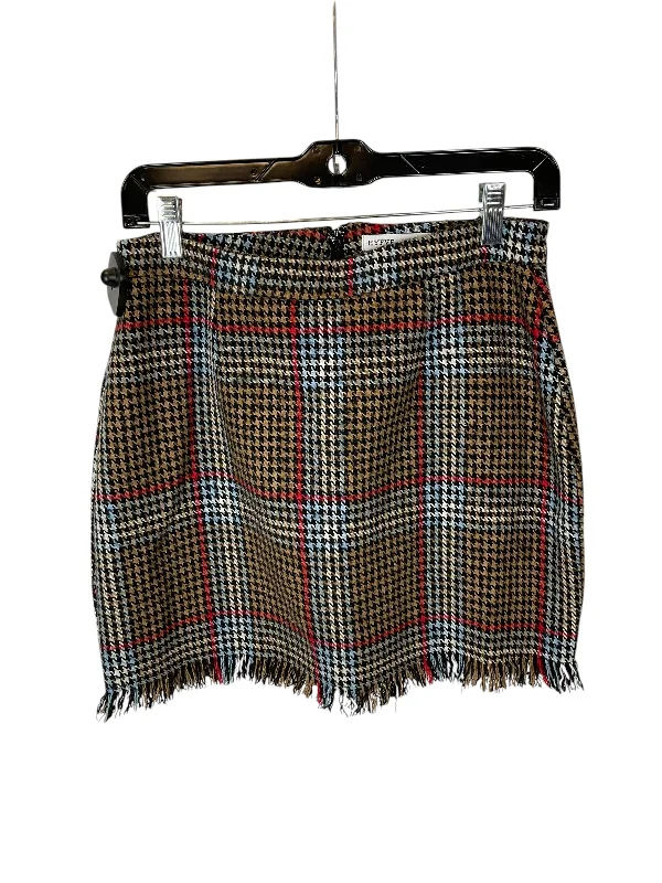 Classic Comfort Skirt Mini & Short By Hyfve In Brown, Size: L