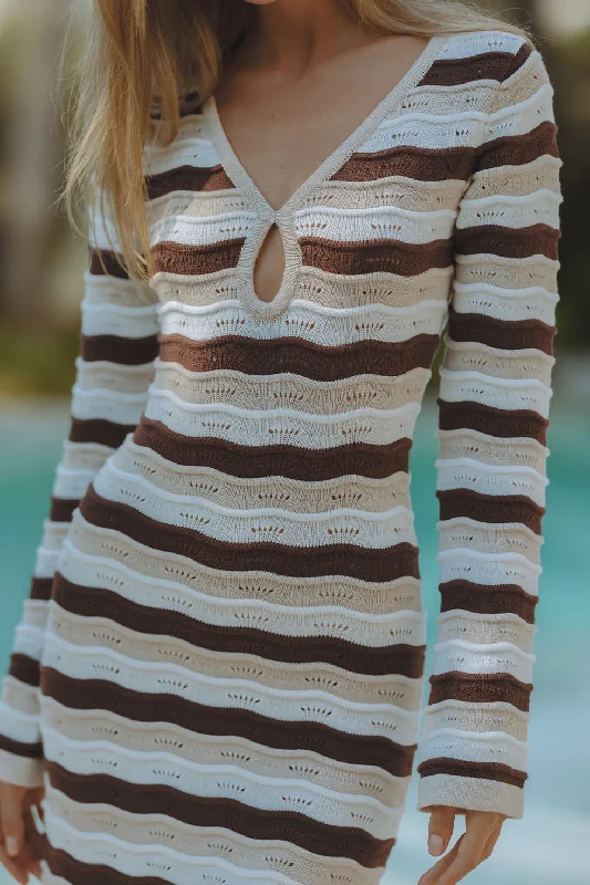Affordable Trend BLANCHE MIDI DRESS - CHOC MULTI