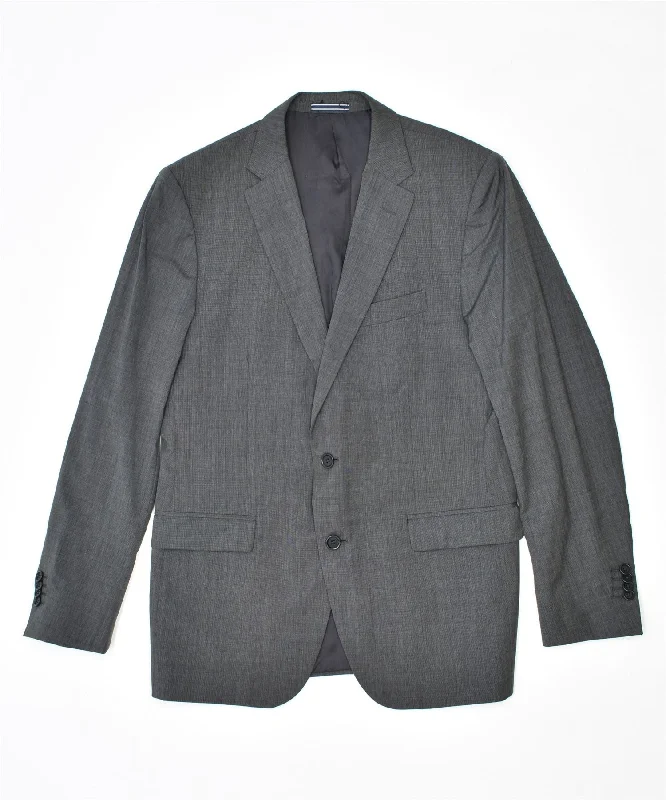 Affordable Chic MASSIMO DUTTI Mens Slim Fit 2 Button Bubble Skirt IT 52 XL Grey Wool