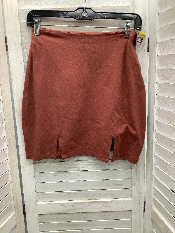 Sleek Outfits Skirt Mini & Short By La Hearts In Orange, Size: M