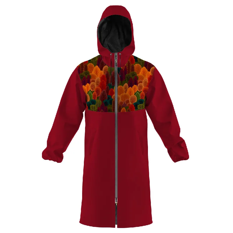 Versatile Wear Colorful Trees Swim Parka