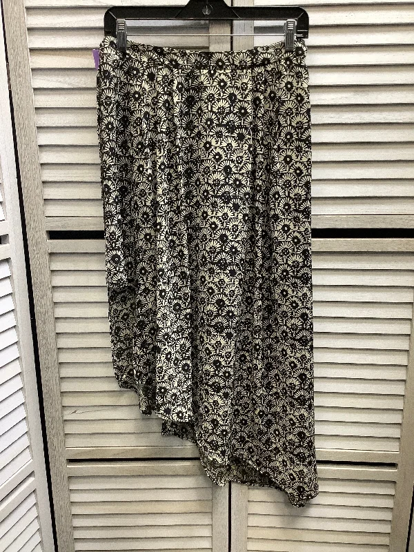 Cozy Comforts Skirt Midi By Free People In Black & Cream, Size: 6