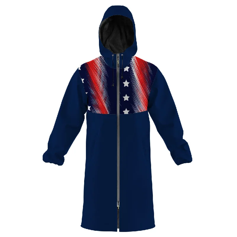 Fashion Layers Honor Flag Swim Parka