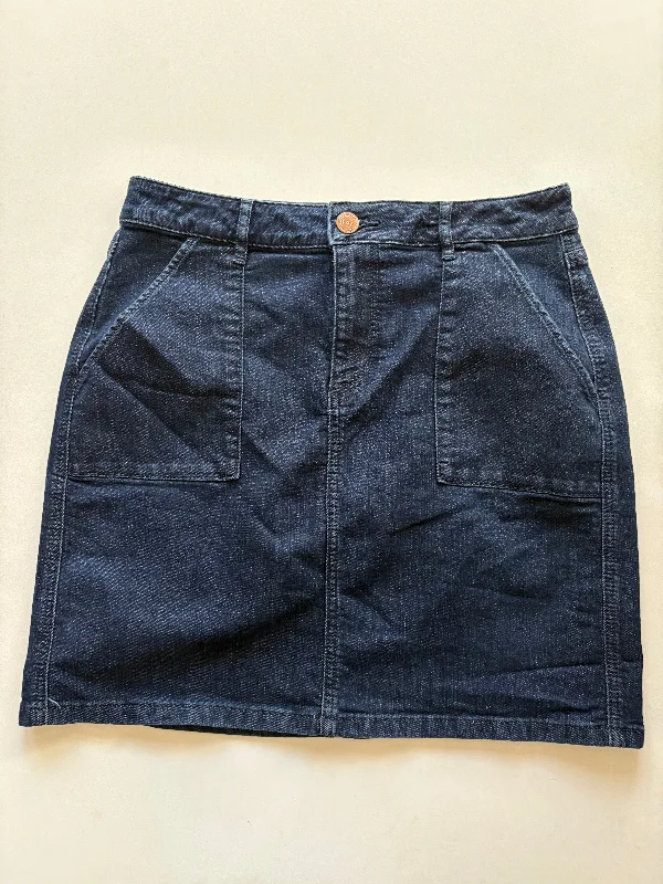 Cool Comforts Skirt Mini & Short By Loft In Blue, Size: 4
