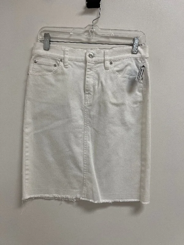 Minimalist Style Skirt Midi By J. Crew In White, Size: 2