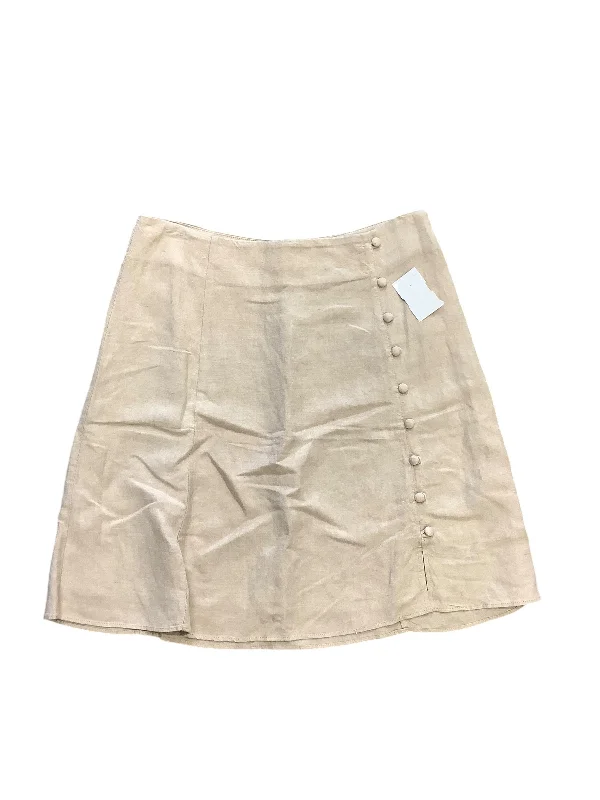 Personalized Printing Design Skirt Mini & Short By Loft In Tan, Size: 2