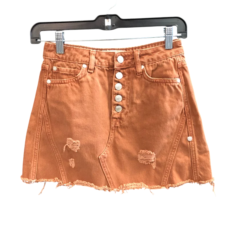 Soft Fit Skirt Mini & Short By We The Free In Orange, Size: 0