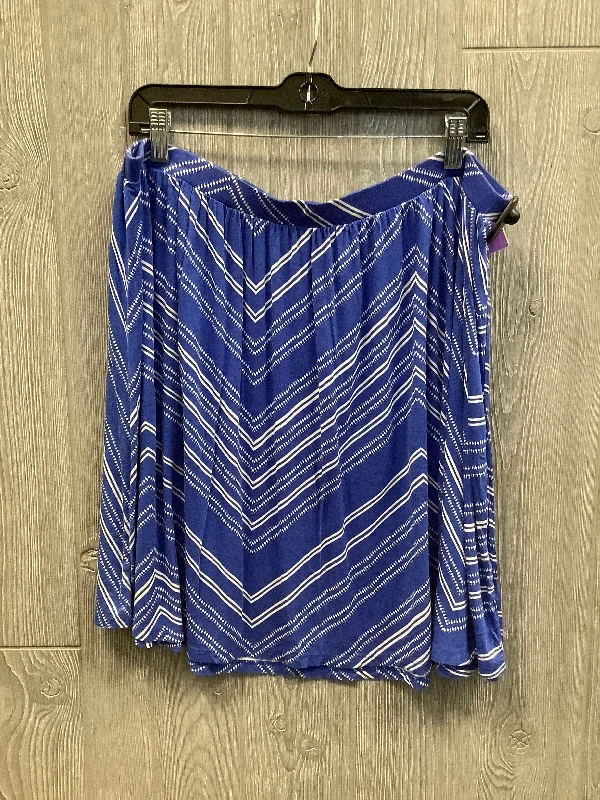 Street Style Skirt Midi By Old Navy In Blue, Size: 14