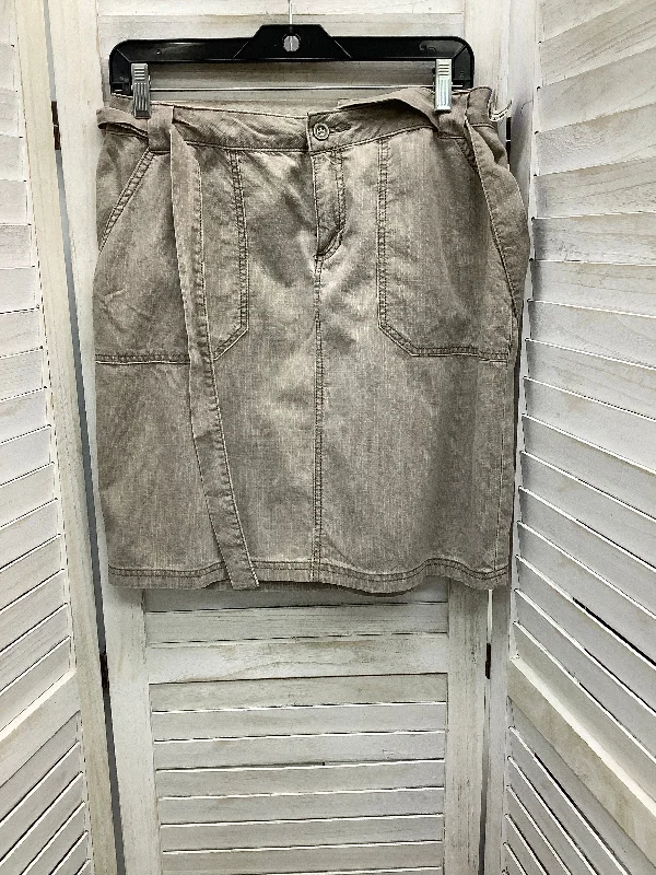 Effortless Chic Skirt Mini & Short By Sonoma In Tan, Size: 10