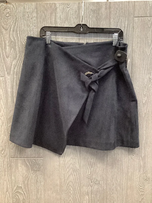 Lightweight Clothes Skirt Midi By Loft In Blue, Size: 14