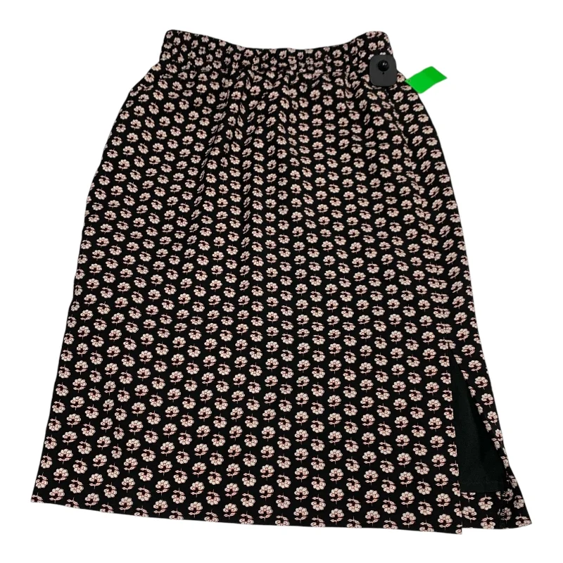Lightweight Clothes Skirt Midi By J. Crew In Black, Size: Xs