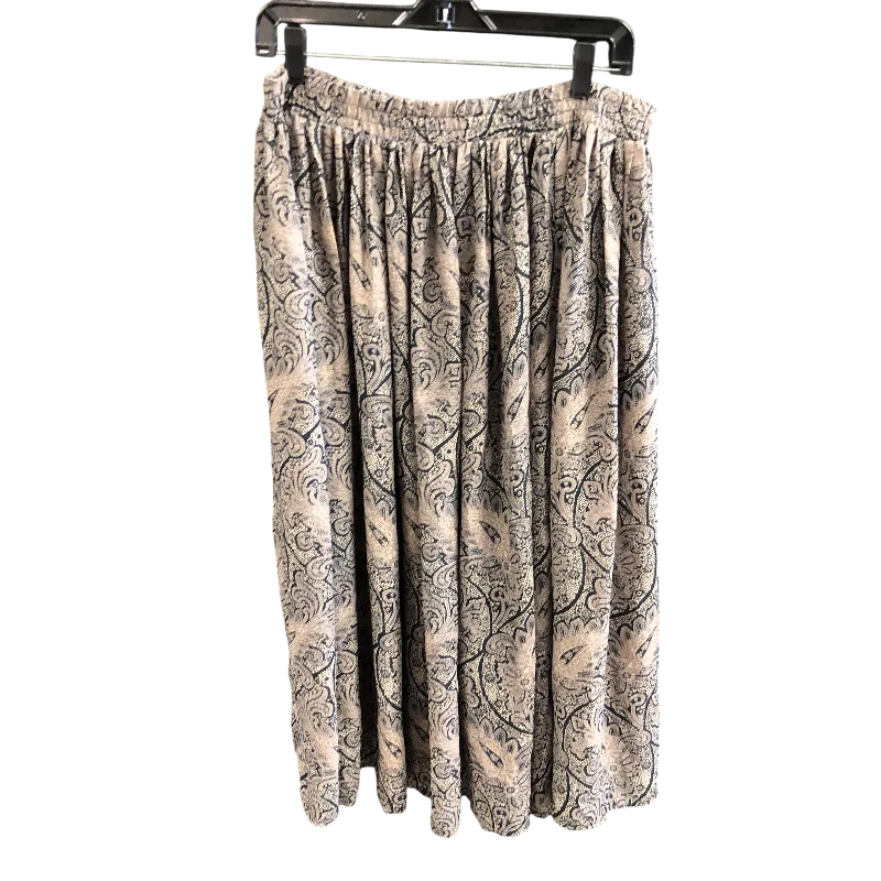 Personalized Denim Style Skirt Maxi By Worthington In Paisley Print, Size: 18w