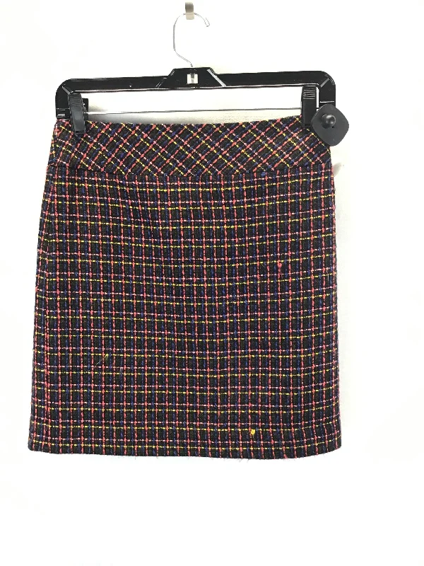 Chic Textures Skirt Midi By Loft In Multi-colored, Size: 0p