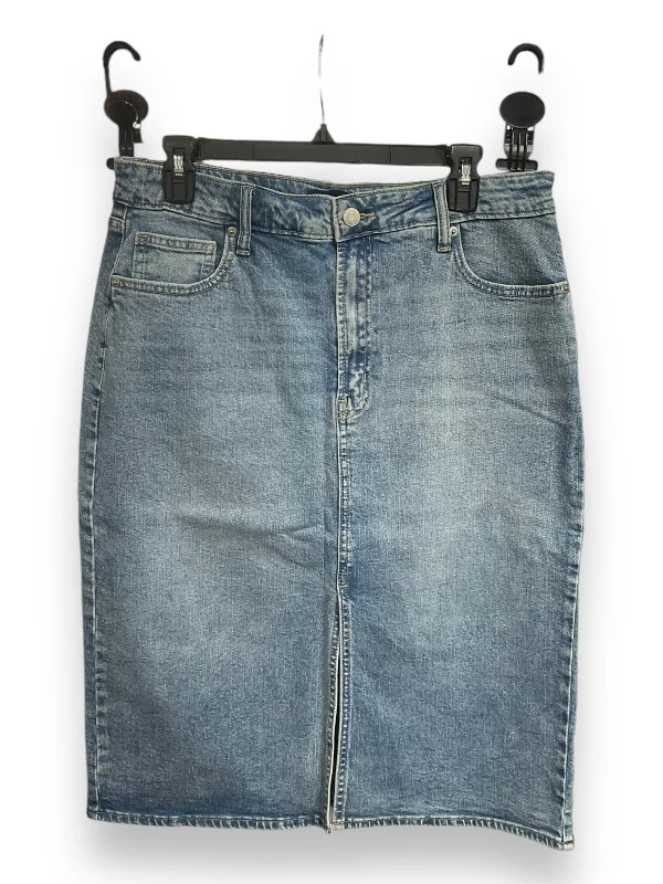 Easygoing Fashion Skirt Midi By Gap In Blue, Size: L