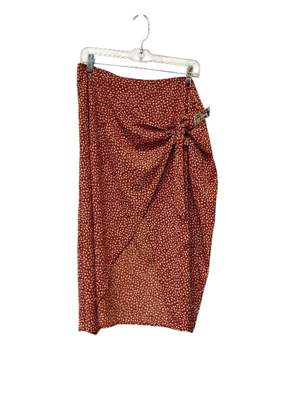 Comfortable Layering Skirt Maxi By Shein In Red, Size: 1x