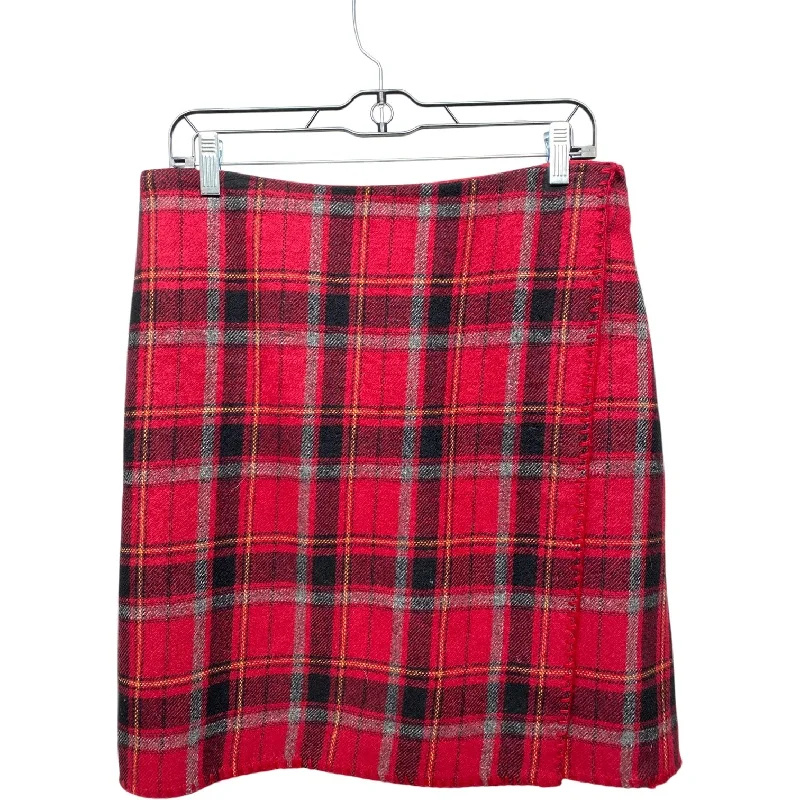 Relaxed Outfits Skirt Mini & Short By Eddie Bauer In Red, Size: 12