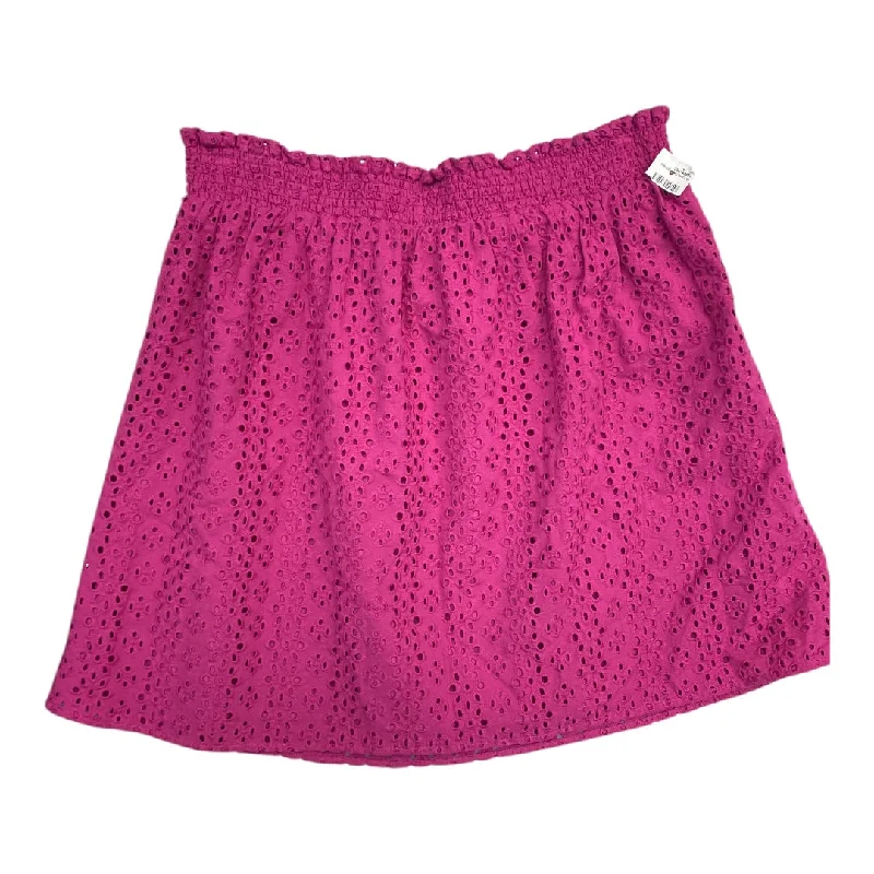 Fashion Staples Skirt Mini & Short By Cmc In Pink, Size: M