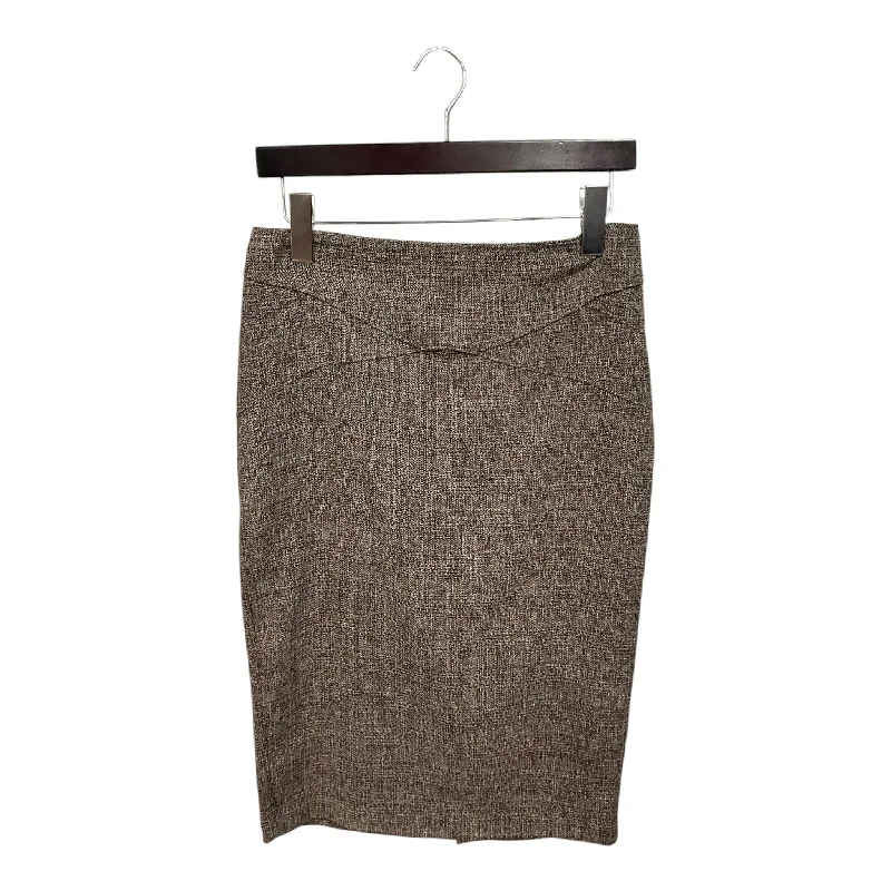 Modern Looks Skirt Midi By New York And Co In Brown, Size: Xs