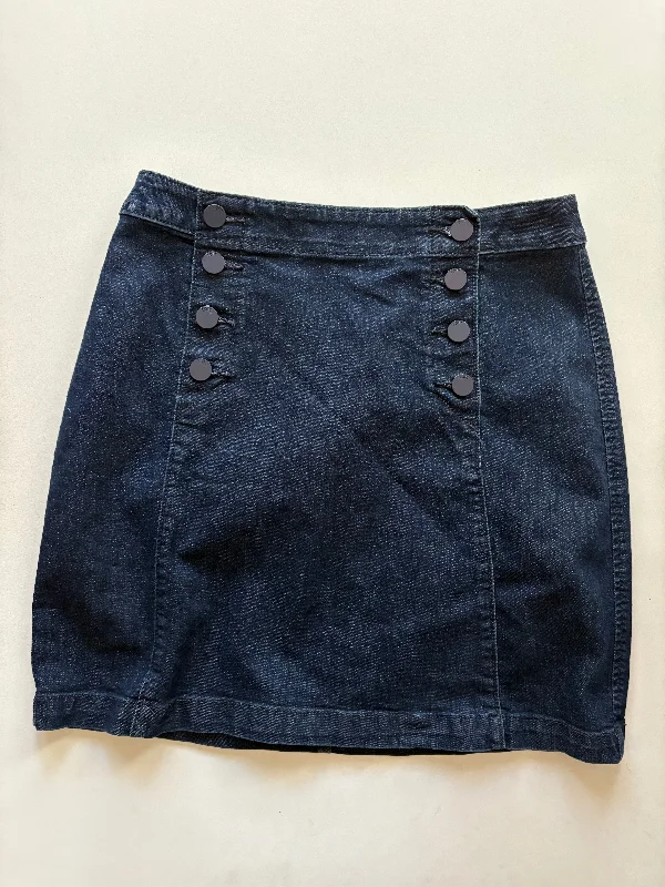 Cool Comfort Skirt Mini & Short By Loft In Blue, Size: 6