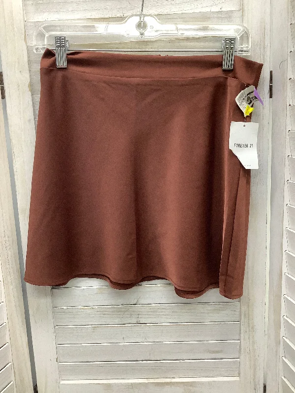 Versatile Looks Skirt Mini & Short By Forever 21 In Bronze, Size: M