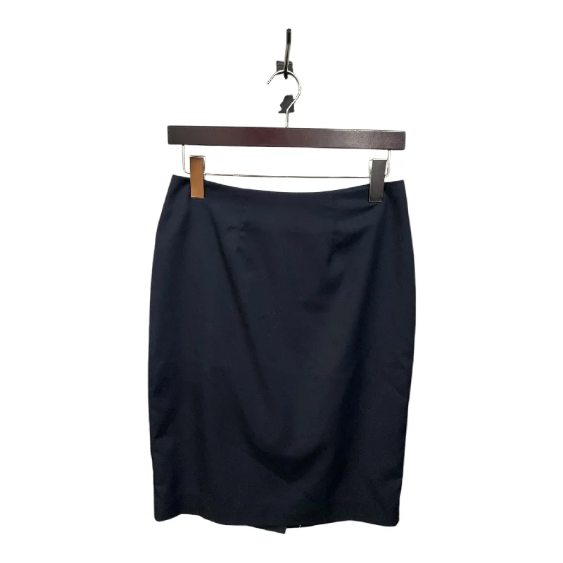 Casual Chic Skirt Midi By Merona In Navy, Size: S