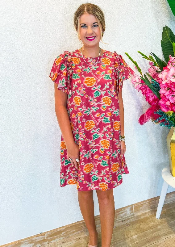 Everyday Fashion Set You Free Mini Dress - Magenta