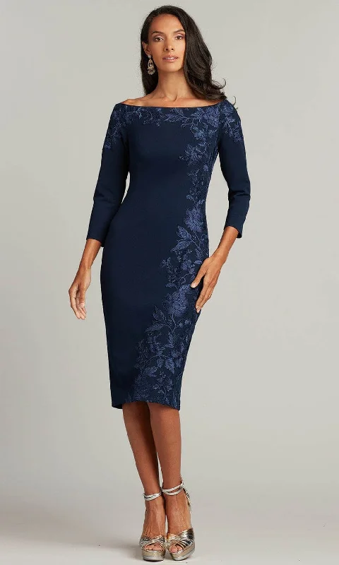 Versatile Clothing Tadashi Shoji BRX22066M - Kline Embroidered Crepe Dress