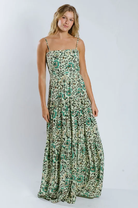 Soft Texture Deema Tiered Maxi Dress