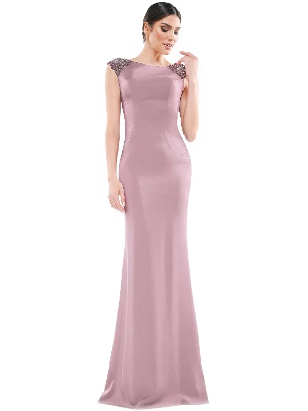 Chic and Cozy Marsoni by Colors - MV1023 Beaded Cowl Back Trumpet Gown