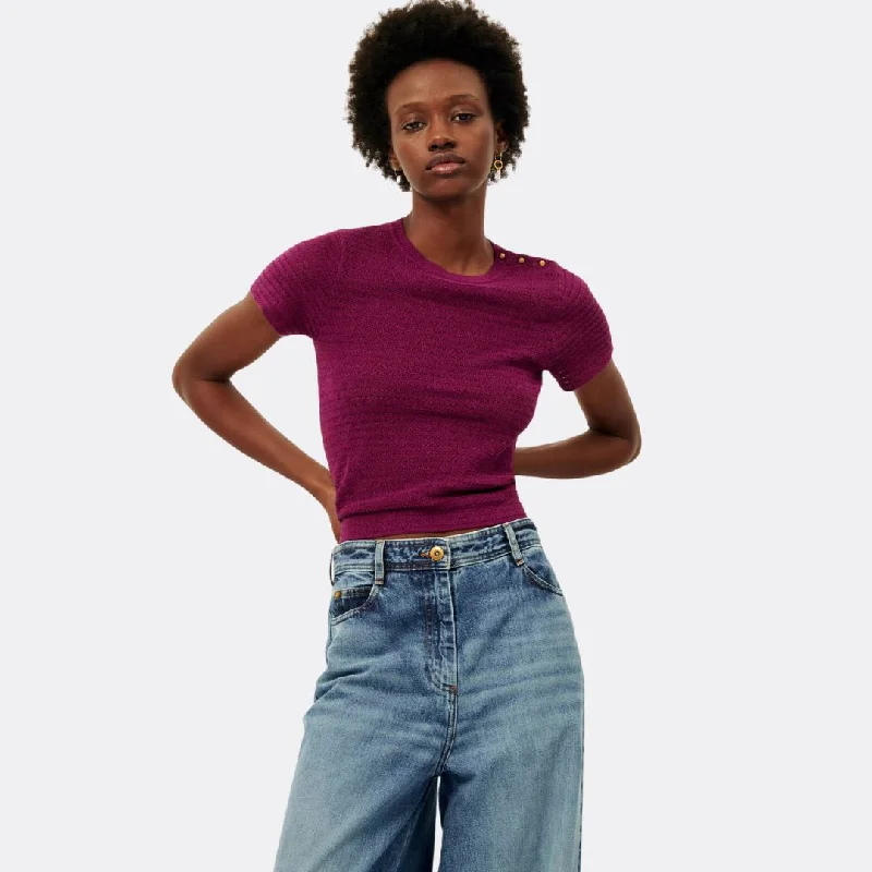Sporty Look Kiutty Top (Plum)
