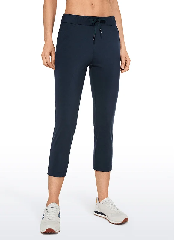 Fashion Staples Stretch Cropped Pants with Pockets 23''