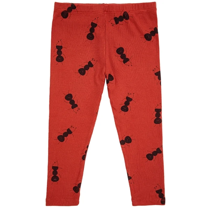 Classic Comfort Bobo Choses Baby Ant All Over Leggings Burgundy Red