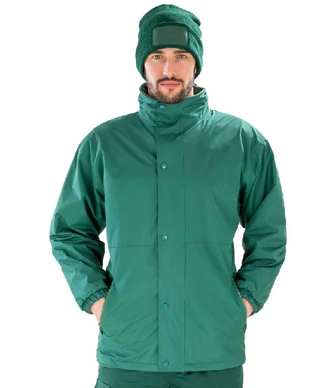 Cozy Pieces Result Reversible StormDri 4000 Waterproof Jacket | Bottle Green/Bottle Green