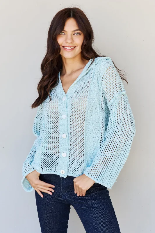 Relaxed Fashion POL Pleasant Dreams Hooded Sweater Cardigan