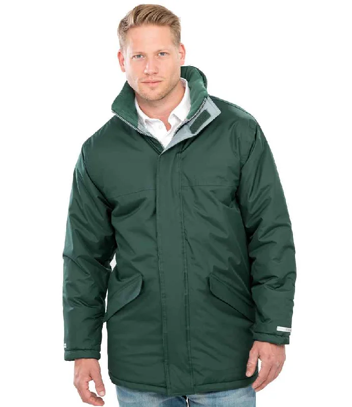 Soft Looks Result Core Winter Parka Jacket | Bottle Green