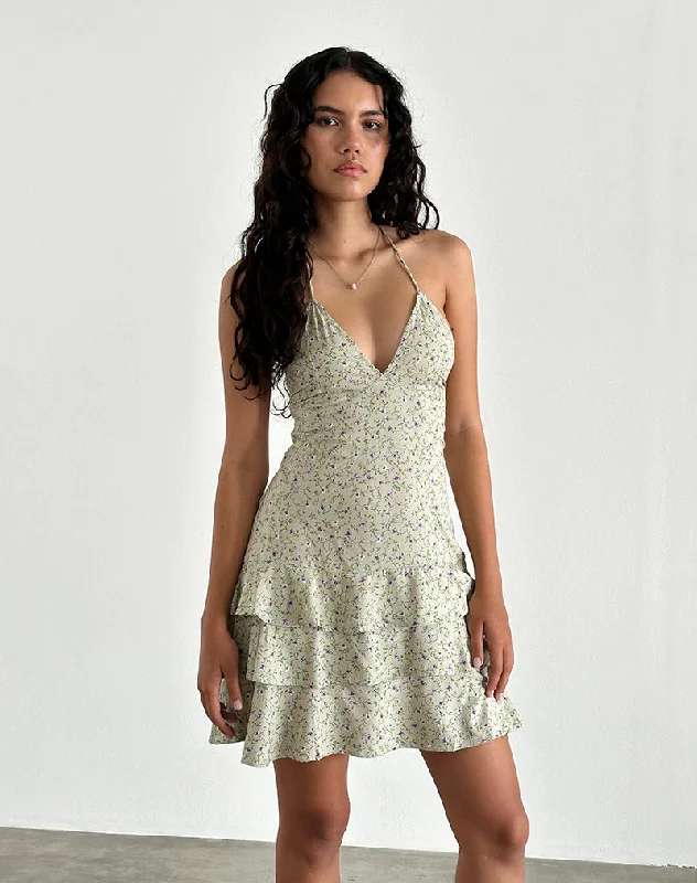 Cozy Daywear Nenita Mini Dress in Parma Violet